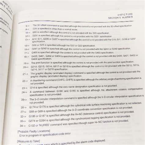 Complete CNC Alarms Error Code Lists .
